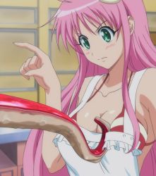 00s apron breasts cleavage lala_satalin_deviluke screencap swimsuit swimsuit_under_clothes tentacles to_love-ru rating:Questionable score:23 user:danbooru