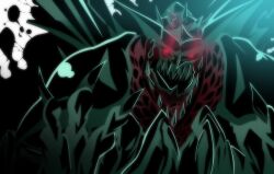  bilan claws climax_entertainment dark_savior fangs glowing glowing_eyes horns ink looking_at_viewer mandibles monster shiny_skin simple_background spikes tagme tendoujisoujirou  rating:General score:1 user:cortexmagpie