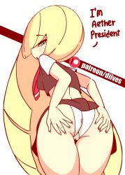 1girl alternate_costume animated animated_gif artist_name ass back-print_panties black_shirt blonde_hair blush breasts cameltoe clothes_lift creatures_(company) crop_top diives english_text female_focus from_behind game_freak green_eyes hair_over_one_eye half-closed_eyes highres leaning_forward long_hair looking_at_viewer looking_back lusamine_(pokemon) mature_female medium_breasts midriff necktie nintendo open_mouth panties patreon_logo patreon_username pokemon pokemon_sm presenting print_panties red_necktie school_uniform shirt short_sleeves simple_background solo spread_ass standing talking text_focus underwear very_long_hair watermark white_background white_panties rating:Questionable score:254 user:AngryZapdos