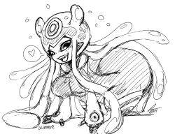 ass breasts digimon digimon_(creature) jellyfish_girl jellymon monster_girl tentacle_hair tentacles