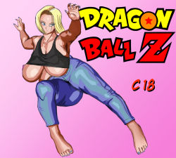  android_18 breasts dragon_ball dragonball_z highres tagme  rating:Explicit score:8 user:ilsettimosigillo