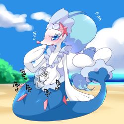  artist_request blue_eyes creatures_(company) furry game_freak gen_7_pokemon highres long_hair nintendo pokemon pokemon_(creature) pokemon_sm primarina  rating:Questionable score:18 user:KemonoLover96