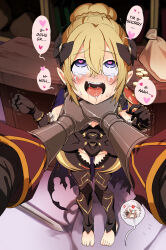  1boy 1girl absurdres age_difference ahegao anger_vein angry armor armpits ascot asphyxiation bag barefoot black_armor blonde_hair blue_eyes bow breasts cape chibi claymore_(sword) cleavage clenched_teeth coin coin_purse commission commissioner_upload counter crying crying_with_eyes_open dark-skinned_male dark_skin dragon_girl drooling dropping eudetenis fang fire_emblem fire_emblem_fates frilled_sleeves frills gauntlets gloves greatsword hair_between_eyes hair_bun hair_ornament hands_on_another&#039;s_neck heart heart-shaped_pupils highres kana_(female)_(fire_emblem) kana_(fire_emblem) leather leather_armor leather_gloves leg_armor leotard loli looking_at_viewer masochism niles_(fire_emblem) nintendo open_mouth pauldrons pov pussy_juice pussy_juice_trail rolling_eyes ryona sadism saliva saliva_trail shadow shield shop short_hair shoulder_armor size_difference smile snot snot_trail sobbing stone_floor strangling sweat sword symbol-shaped_pupils tearing_up tears teeth thigh_gap thighs torn_cape torn_clothes trembling weapon white_hair you_gonna_get_raped  rating:Explicit score:211 user:Wanderer2691