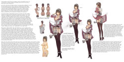  1girl absurdres afterimage apron areola_slip arms_behind_back ball bdsm between_breasts black_footwear bondage bound box_tie breasts brown_eyes brown_hair cannon character_doll cleavage closed_eyes clothes_lift controller discreet_vibrator dot_nose earphones egg_vibrator english_text engrish_text full_body garter_belt garter_straps gun hard-translated high_heels highres kneeling lace lace-trimmed_legwear lace_trim lamb_(artist) large_breasts long_hair looking_at_viewer looking_back machine machinery maid maid_apron maid_fire_(lamb) maid_headdress male_hand multiple_views nipple_slip nipple_stimulation nipples no_bra nude one_eye_closed original panties panties_only ranguage red_eyes remote_control rope sex_machine sex_toy shibari shibari_over_clothes shoes short_hair simple_background skirt skirt_lift standing table_tennis_ball text_focus thighhighs third-party_edit topless torture translated typo underwear upskirt vibrator vibrator_in_thighhighs vibrator_on_nipple weapon what white_background white_panties wooden_horse  rating:Explicit score:55 user:surveyork