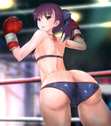  1girl akabeko_boxing ass boxing boxing_gloves butt_crack fate/grand_order fate_(series) helena_blavatsky_(fate) tagme 