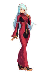  1girl alternate_costume blue_hair kula_diamond red_eyes snk the_king_of_fighters the_king_of_fighters_xiv  rating:Sensitive score:8 user:DecomposingMammal