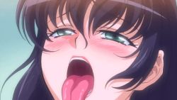 animated animated_gif blush close-up cum facial morino_yuuko open_mouth oral_invitation tentacle_and_witches tongue rating:Explicit score:97 user:fapsam