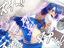  1girl animal_penis bestiality blue_eyes blue_hair blush boots boris_(noborhys) catria_(fire_emblem) censored clothed_sex cum cum_in_pussy fire_emblem fire_emblem:_mystery_of_the_emblem from_behind gloves headband heart heart-shaped_pupils horse horse_penis looking_back nintendo panties pegasus_knight_uniform_(fire_emblem) penis sex short_hair shoulder_pads symbol-shaped_pupils thigh_boots thighhighs underwear vaginal  rating:Explicit score:76 user:Bombay