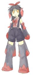blue_hair chibicyndaquil gigalith personification pokemon pokemon_(game) yellow_eyes rating:Sensitive score:1 user:ChibiCyndaquil