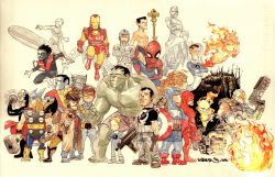  10s avengers_(series) beast_(x-men) black_bolt cable cape captain_america colossus cyclops daredevil everyone fire franklin_richards gambit ghost_rider havok highres holding holding_weapon hulk human_torch iceman_(x-men) iron_man man-thing marvel mister_fantastic muscular namor nightcrawler one-eyed silver_surfer spider-man spider-man_(series) spiderman_(series) tail the_punisher thor_(marvel) weapon wolverine_(x-men) x-men  rating:Sensitive score:13 user:spiderfan