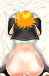  1boy 1girl animated anus ass blinking censored detached_sleeves doggystyle hairband heart hetero highres kagamine_rin looking_at_viewer looking_back novelty_censor penis pov profile sex sex_from_behind shinku_pack solo_focus text_focus vaginal video vocaloid video 
