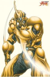  00s formal gold kyoushoku_soukou_guyver lowres suit tagme  rating:Questionable score:5 user:Malachite_Dragon