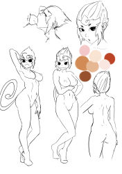  animal_penis black_eyes color_guide dog_penis fellatio highres monkey_girl monster_girl nipples nude oral original penis sketch tail thick_eyebrows wiredlayerp  rating:Explicit score:2 user:Theodraw