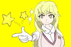  blonde_hair breasts highres large_breasts school_uniform shokuhou_misaki star_(symbol) toaru_kagaku_no_railgun toaru_majutsu_no_index  rating:Sensitive score:3 user:akinatsumafuyu
