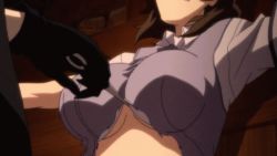 animated animated_gif assisted_exposure bouncing_breasts breasts brown_hair large_breasts nipples no_bra school_uniform seikon_no_qwaser solo_focus tearing_clothes torn_clothes undressing rating:Questionable score:124 user:moonwolfguy