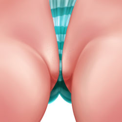 1girl close-up colored_pubic_hair female_pubic_hair folded_fan folding_fan hand_fan hatsune_miku ker_(alicemachiner) panties partially_visible_vulva pubic_hair pubic_stubble solo striped_clothes striped_panties thighs underwear vocaloid rating:Questionable score:43 user:danbooru