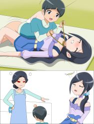  2girls aftersex angry artist_request asphyxiation black_hair bottomless brother_and_sister closed_eyes clothed_sex flat_chest healin&#039;_good_precure hetero highres incest loli missionary mother_and_daughter mother_and_son multiple_girls peril precure pussy_juice sawaizumi_chiyu sex shota siblings tagme  rating:Explicit score:117 user:Muffio