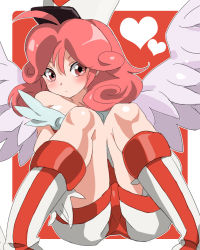  1girl blush duel_monster female_focus injection_fairy_lily nurse solo wings yu-gi-oh! yuuga_(cherrybomb-g)  rating:Sensitive score:35 user:Furio