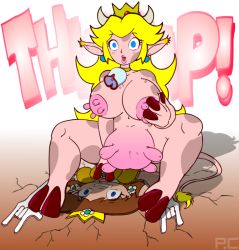  bell cowbell cow_girl flattening hooves horns lactation p.chronos pointy_ears princess_daisy princess_peach super_mario_bros._1 tail udder udder  rating:Explicit score:20 user:chaosbeast