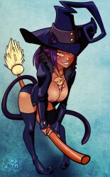  animal_ears areola_slip ass blair_(soul_eater) bleach blush boots breasts broom broom_riding cat cat_ears cat_girl cat_tail cleavage_cutout clothing_cutout crossdressing crossover dark-skinned_female dark_skin hat highres huge_ass large_breasts looking_at_viewer makeup my_pet_tentacle_monster nipple_slip nipples purple_hair shihouin_yoruichi smile soul_eater tail thick_thighs thighhighs thighs witch witch_hat yellow_eyes  rating:Questionable score:65 user:Keplergym2
