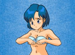 animated animated_gif blue_eyes blue_hair board_game bouncing_breasts bra bra_lift breasts covering_privates covering_breasts lowres mahjong nipples short_hair strip_game strip_mahjong super_real_mahjong underwear undressing yuu_(super_real_mahjong) rating:Questionable score:54 user:bloke42