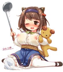10s 1girl blush bowl breasts brown_eyes brown_hair covered_erect_nipples draph female_focus granblue_fantasy hairband horns kisaragi_zwei ladle large_breasts loli nipples no_bra one_eye_closed open_mouth oppai_loli petite rice rice_bowl see-through shirt sitting skirt solo spilling stuffed_animal stuffed_toy tears teddy_bear thighhighs wariza wet wet_clothes wet_hair wet_shirt white_thighhighs yaia_(granblue_fantasy) zettai_ryouiki rating:Questionable score:40 user:danbooru