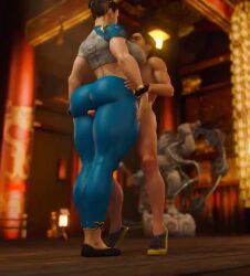  1bitheart 1boy 1girl 3d animated ass ass_grab assertive_female bracelet breasts brown_hair capcom chun-li clothed_female_nude_male curvy double_bun erection from_behind hair_bun hair_ribbon height_difference hetero hug interior jewelry large_breasts midriff nude penis ribbon rubbing sex standing standing_sex street_fighter tall_female tall_female_short_male taller_female thick_thighs thigh_sex thighs urbanator video  rating:Explicit score:106 user:xtasy
