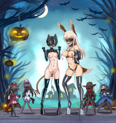  6+girls absurdres akemi_homura akemi_homura_(cosplay) bdsm bird_tail black_legwear blindfold blonde_hair blush bondage bound breasts cat_tail character_request collar cosplay cyber_(cyber_knight) gag halloween hanna-justina_marseille highres large_breasts latex leash long_hair mahou_shoujo_madoka_magica multiple_girls neuroi neuroi_girl nipple_piercing nude perrine_h_clostermann_(cosplay) piercing pussy sakura_kyoko_(cosplay) sakura_kyoko slave small_breasts strike_witches tail thighhighs wing_ears world_witches_series  rating:Explicit score:82 user:tanaab1234567890