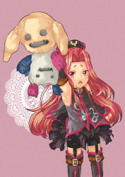 00s arietta_(tales) boots detached_sleeves garter_belt gothic_lolita lolita_fashion long_hair pink_hair shorts stuffed_animal stuffed_toy tales_of_(series) tales_of_the_abyss thigh_boots thighhighs rating:Sensitive score:1 user:Dragonzordasaurus