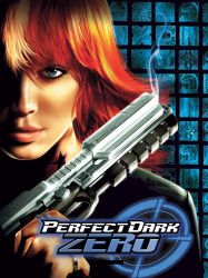  3d blue_eyes gun highres joanna_dark perfect_dark short_hair weapon 