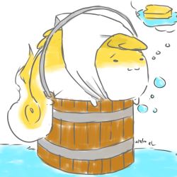  bucket cinderella cleaning dreaming fera_(artist) fur hakutaku sponge sukusuku_hakutaku tagme water  rating:Sensitive score:1 user:Mycelis