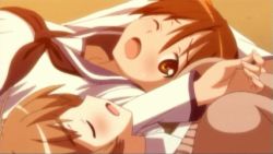  animated animated_gif between_breasts breasts brown_hair closed_eyes heavy_breathing lowres lynette_bishop miyafuji_yoshika one_eye_closed open_mouth sailor_collar school_uniform strike_witches sweater_vest tired world_witches_series  rating:Questionable score:23 user:Izataki