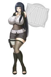  1girl bare_shoulders black_hair breasts cleavage curvy full_body highres hime_cut huge_breasts hyuuga_hinata large_breasts long_hair looking_at_viewer naruto:_the_last naruto_(series) naruto_shippuuden ninja parted_lips purple_eyes simple_background solo standing thighhighs white_background wide_hips xiii  rating:Questionable score:117 user:Waifuholic