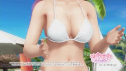 1girl 3d animated animated_gif bikini breasts cleavage dead_or_alive dead_or_alive_xtreme dead_or_alive_xtreme_3_fortune female_focus honoka_(doa) large_breasts outdoors pink_hair sky solo swimsuit rating:Questionable score:31 user:Aman2k16
