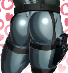  ass bara heart male_focus metal_gear_(series) metal_gear_solid skin_tight solid_snake  rating:Questionable score:43 user:mrmetoo