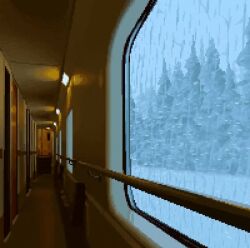  aleha_84 animated forest looping_animation nature no_humans original pixel_art snow tagme train_interior video window  rating:General score:19 user:Hullyen