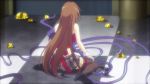 1girl animated anime_screenshot audible_speech bouncing_breasts breasts brown_hair english_audio female_focus funikura high_heels large_breasts long_hair nyx_(queen&#039;s_blade) one-eyed queen&#039;s_blade red_eyes sexually_suggestive sitting skirt sound swallowing tentacles thighhighs video wariza rating:Questionable score:46 user:Aman2k16