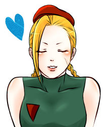  1990s_(style) beret blonde_hair braid cammy_white capcom closed_eyes hat heart highres incoming_kiss leotard long_hair pov street_fighter street_fighter_ii_(series) street_fighter_iv_(series) twin_braids  rating:Sensitive score:14 user:Rivent