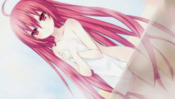 10s 1girl ahoge antenna_hair bath bathroom bathtub blush collarbone covering_privates date_a_live dutch_angle game_cg itsuka_kotori legs long_hair looking_at_viewer naked_towel nude nude_cover red_eyes red_hair solo standing steam thighs towel transparent tsunako very_long_hair water rating:Questionable score:60 user:Ynyswydryn