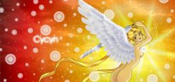 angel bishoujo_senshi_sailor_moon blonde_hair nude sword tsukino_usagi twintails weapon wings rating:Questionable score:2 user:grifo-0010