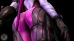 1girl 3d animated ass ass_focus back backless_outfit bodysuit colored_skin curvy formal from_behind from_below gloves hip_focus jiggle long_hair lordaardvark overwatch overwatch_1 ponytail purple_hair purple_skin shiny_clothes solo suit thigh_pocket tight_clothes very_long_hair video walking wide_hips widowmaker_(overwatch) rating:Explicit score:46 user:armorcrystal