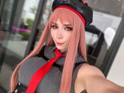  armpit_peek cosplay goddess_of_victory:_nikke photo_(medium) rapi_(nikke) selfie sweetie_fox tagme 