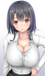  1girl breasts kantai_collection large_breasts solo takao_(kancolle) tapisuke white_background  rating:Sensitive score:6 user:buster2222
