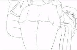  2girls animated animated_gif ass clothes_lift kill_la_kill matoi_ryuuko multiple_girls over_the_knee panties skirt skirt_lift spanked spanking striped_clothes striped_panties underwear zero_momentai  rating:Questionable score:90 user:Thick