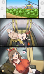  age_difference ass ass_grab blue_eyes breasts brown_hair creatures_(company) fat fat_man game_freak highres hohoroko huge_breasts may_(pokemon) nintendo nipples nude old old_man pokemon pokemon_oras sex sex_from_behind spanked spanking vaginal wattson_(pokemon) 
