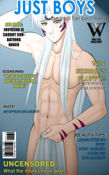 demon inuyasha magazine_(object) parody sesshoumaru silver_hair tagme yaoi rating:Questionable score:3 user:gandal359