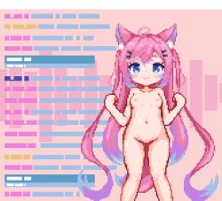  1girl animal_ears animated animated_gif cat_ears cat_tail dildo female_ejaculation hinainf loli lowres nude pink_hair sex_toy solo stream tail teletha_(vtuber) virtual_youtuber  rating:Explicit score:381 user:BobKerman05