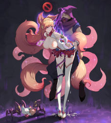 1boy 1girl absurdres ahri_(league_of_legends) animal_ears ass_grab baggy_pants bare_shoulders bent_over blue_eyes boots breasts breasts_out circlet clenched_teeth clothes_lift crazyzhuozhuo crying cum cum_in_pussy cum_on_body cum_on_breasts cum_on_upper_body cumdrip detached_sleeves familiar fox_ears fox_girl fox_tail full_body grabbing hair_ornament half-closed_eyes hetero highres hood large_breasts league_of_legends magical_girl malzahar nipples open_mouth orange_hair pants pet pleated_skirt rape restrained saliva skirt skirt_lift sparkle star_guardian_(league_of_legends) star_guardian_ahri sweatdrop swept_bangs tail tears teeth thigh_boots thighhighs yellow_eyes rating:Explicit score:62 user:danbooru