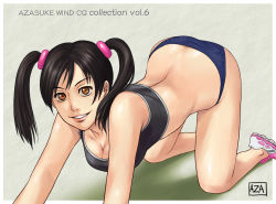 all_fours azasuke highres ling_xiaoyu tekken twintails rating:Explicit score:9 user:Anonymous