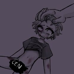  2boys artist_request blood bruise censored clothes_lift crying crying_child_(fnaf) crying_with_eyes_open five_nights_at_freddy&#039;s injury multiple_boys shirt_lift sketch tagme tears william_afton  rating:Explicit score:3 user:Blissful_Slxt
